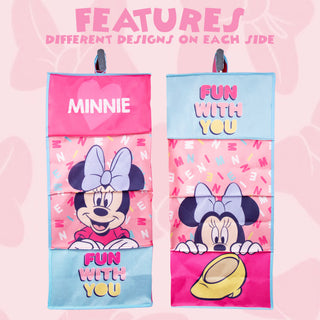 Minnie Mouse Hanging Wardrobe Organizer Foldable Storage - Disney Designs - 71cm x 29cm x 28cm