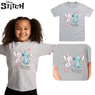 Stitch 3 Pack Kids T-Shirts - Stitch & Angel Designs - 100% Cotton
