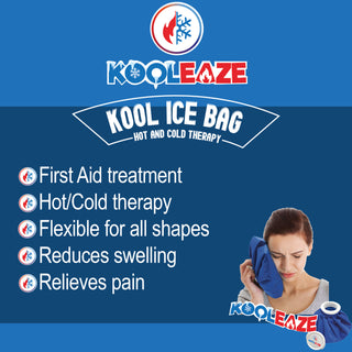 KOOLEAZE Reusable Ice Bags - 7", 9" and 11" Size