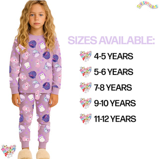 Squishmallows Girls Pyjamas Set - All Over Print - 4 to 12 Years