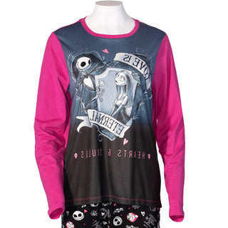 Disney Ladies Pyjamas - Nightmare Before Xmas Design - 100% Cotton