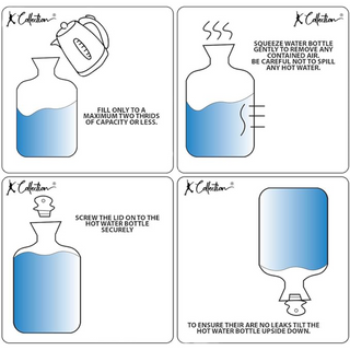 K Collection 3D Novelty Hot Water Bottle With Removable Cover -  750 ML Capacity - Snowman Design