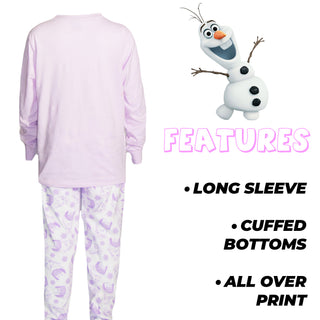 Disney 2 Pack Kids Pyjamas - Frozen Designs - 100% Cotton - 5 to 14 Years