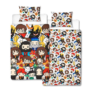 Harry Potter Reversible Duvet Set - Charm Design - Single and Double