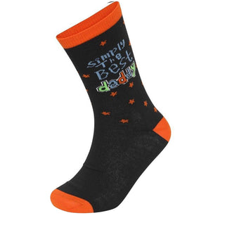 Mens 6 Pack Best Dad: Premium Cotton-Rich Socks
