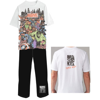 Marvel Mens Pyjamas - Avengers Design - 100% Cotton
