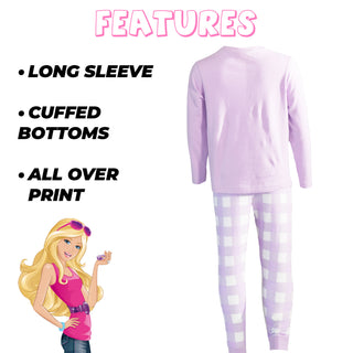 Barbie 2 Pack Kids Pyjamas - Dream Team Designs - 100% Cotton - 5 to 14 Years