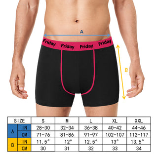 Harte & Soul Pack of7 Mens Boxer Shorts - Days of The Week Design - Cotton Blend