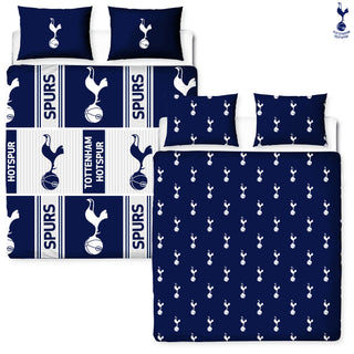 Tottenham Hotspur Reversible Duvet Set - Spurs Crest Emblem Design - Single/Double