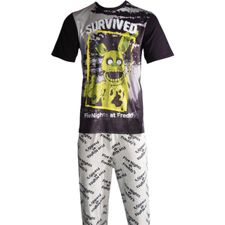 Disney Mens Pyjamas - Five Nights at Freddy’s Design - 100% Cotton
