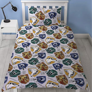 Harry Potter Reversible Duvet Set - Grid Design - Single and Double