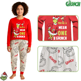 The Grinch Women's Christmas Pyjama Se - You're a Mean One Mr. Grinch - Sizes 8 to 22