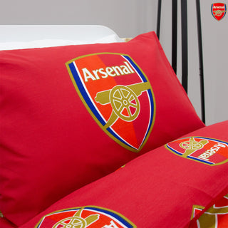 Arsenal Reversible Duvet Set - Gunners Crest Emblem Design - Single/Double