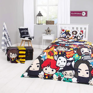 Harry Potter Reversible Duvet Set - Charm Design - Single and Double