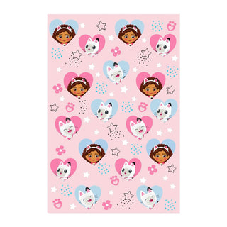 Gabby’s Dollhouse Fleece Blanket - Gabby & Pandy Paws Design - 100% Polyester - 100 x 150cm
