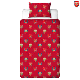 Arsenal Reversible Duvet Set - Gunners Crest Emblem Design - Single/Double
