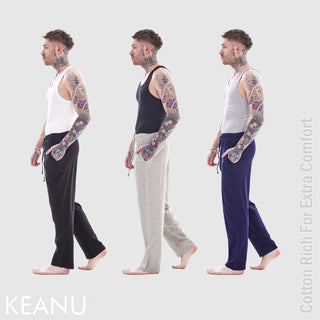 Keanu Mens Pack of 3 Lounge Pants - Cotton Rich - Available in 3 colours