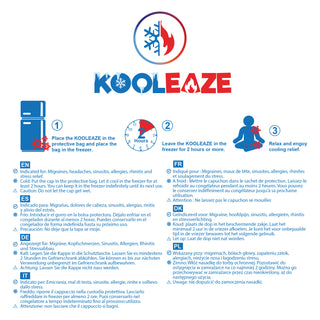 KOOLEAZE Reusable Gel Ice Pack Sleeves for Hot and Cold Therapy - Ankle Sleeve
