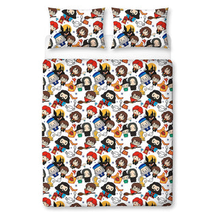 Harry Potter Reversible Duvet Set - Charm Design - Single and Double