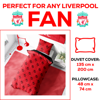 Liverpool Reversible Duvet Set - Crest Design - Single