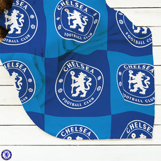 Chelsea Fleece Blanket - Checkered Design - 100% Polyester - 100 x 150cm