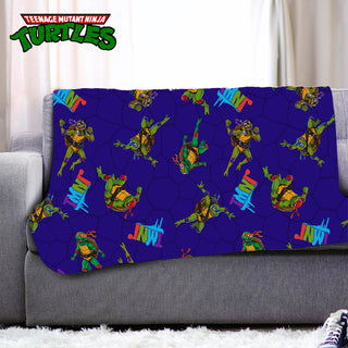 Ninja Turtles Fleece Blanket - Turtles TMNT Design - 100% Polyester - 100 x 150cm