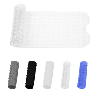 K Collection Premium Non Slip Shower Mat – Anti Mould & Mildew, 200 Suction Cups – Extra Long 100x40cm Rubber PVC Bath Mat – Machine Washable – Clear