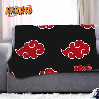Naruto Fleece Blanket - Akatsuki Cloud Design - 100% Polyester - 100 x 150cm