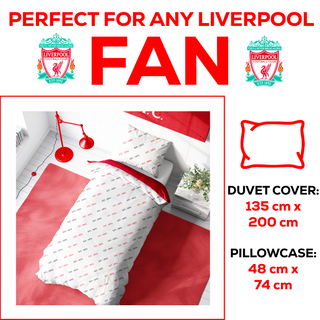 Liverpool Reversible Duvet Set - YWNWA Design - Single