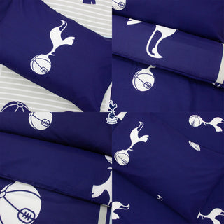 Tottenham Hotspur Reversible Duvet Set - Spurs Crest Emblem Design - Single/Double