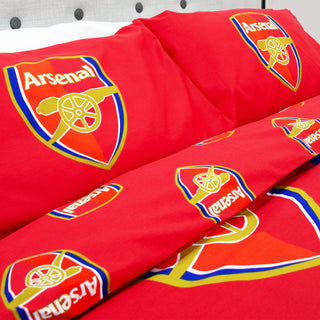 Arsenal Reversible Duvet Set - Gunners Crest Emblem Design - Single/Double