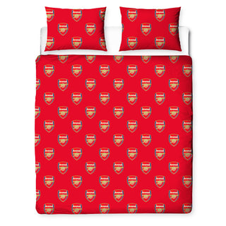 Arsenal Reversible Duvet Set - Gunners Crest Emblem Design - Single/Double