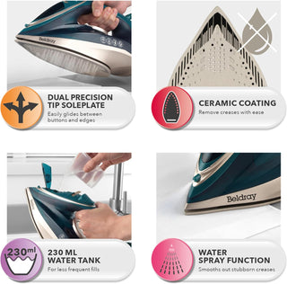 Beldray Duo Glide Steam Iron (2200W)