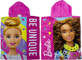 Barbie Hooded Towel Poncho – Pink 115 x 50cm