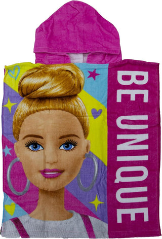Barbie Hooded Towel Poncho – Pink 115 x 50cm