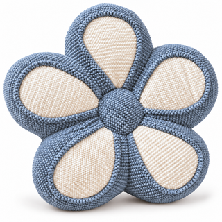 K Collection 18" Plush Flower Shaped Cushion – 6 Bloom Colours