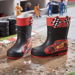Disney Cars Lightning McQueen Kids Wellies – Wellington Rain Boots – Sizes 6–12