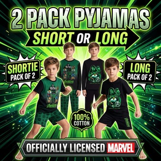 Marvel Avengers Doomsday Kids 2 Pack Long Pyjamas - 3-4 to 13-14 Years