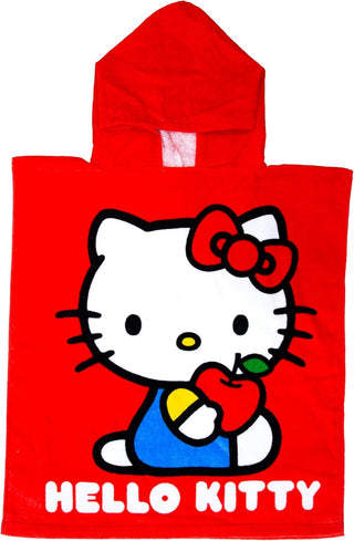 Official Hello Kitty Hooded Towel Poncho – 55 x 50cm