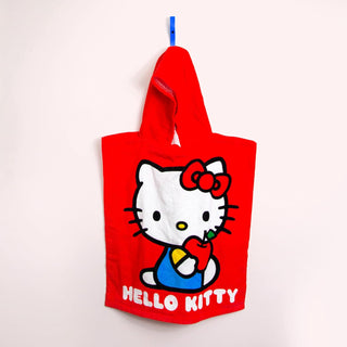 Official Hello Kitty Hooded Towel Poncho – 55 x 50cm