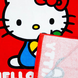 Official Hello Kitty Hooded Towel Poncho – 55 x 50cm