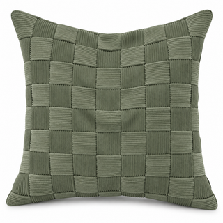 K Collection Corduroy Check Cover Only Cushions 45cm – Multiple Colours