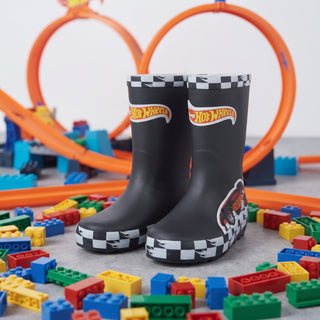 Hot Wheels Kids Wellies – Wellington Rain Boots – Sizes 7–13