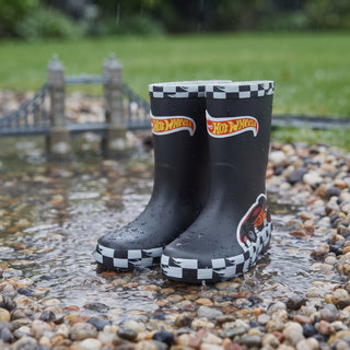 Hot Wheels Kids Wellies – Wellington Rain Boots – Sizes 7–13