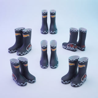 Hot Wheels Kids Wellies – Wellington Rain Boots – Sizes 7–13