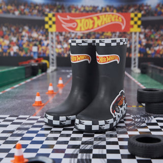 Hot Wheels Kids Wellies – Wellington Rain Boots – Sizes 7–13