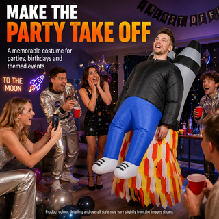 Adult Inflatable Rocket Ride Costume 160-190cm - Jet Pack
