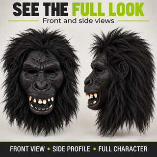 Scary Gorilla Latex Mask – Halloween Fancy Dress Costume - Horror