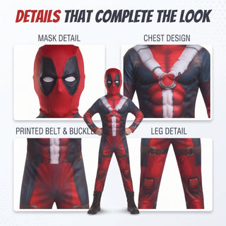 Kids Comic Hero Masked Superhero Costume - Sizes 3-4 to 7-8