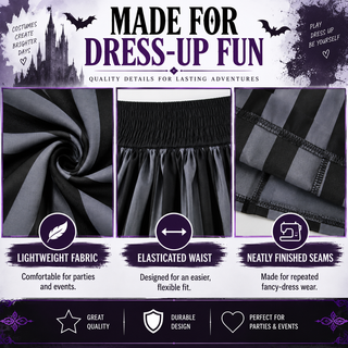 Girls Gothic Schoolgirl Halloween Costume Fancy Dress – Sizes 5-6 to 9-10